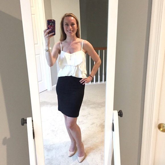 **SOLD** BCBG MaxAzria Black White Silk Dress - Picture 3 of 8